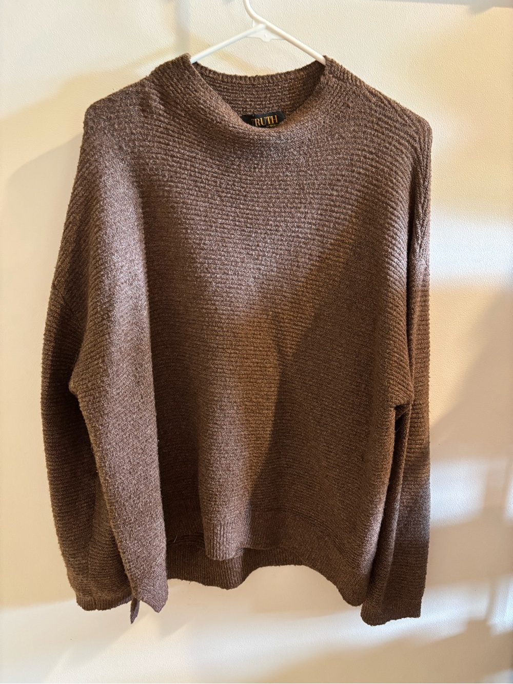 Ruth Brown Textured Crewneck Sweater - Women